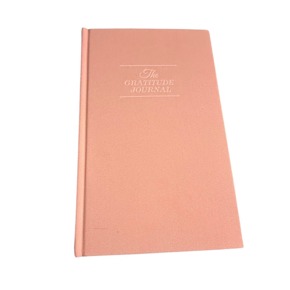 The Gratitude Journal Pink Hardcover Guided Reflection Self Care Book